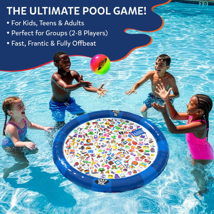 Skillmatics The Silly Disc – Pool Party Game for Kids, Teens & Adults, Funny Spot & Shout Game, Swimming Pool Toy, Outdoor Family Activity, Summer Game, Hilarious Gift for Ages 8, 9, 10 & Up