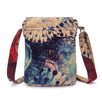OPQRSTU Women's Retro Small Size Canvas Shoulder Bag Hippie Boho Crossbody Handbag