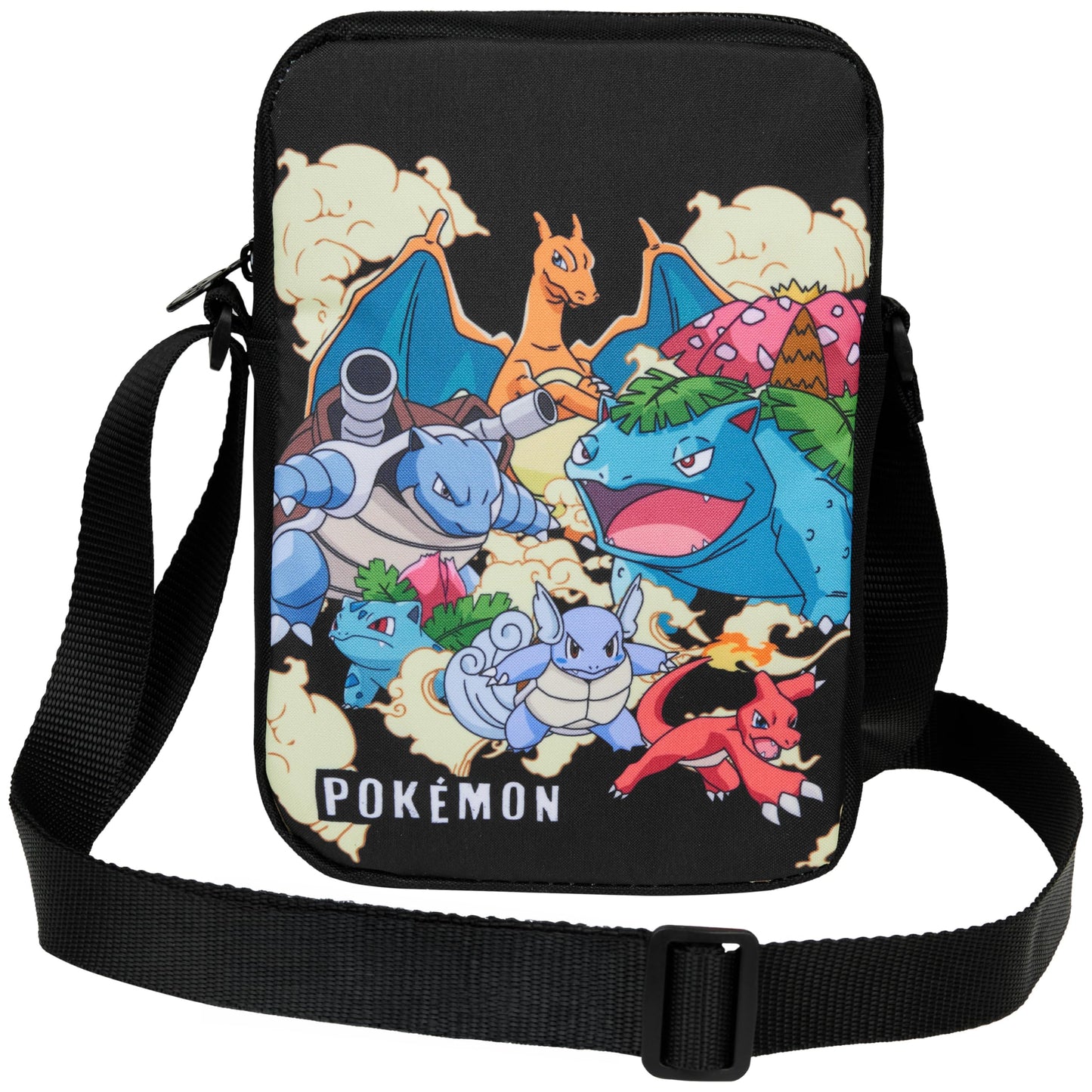 Pokemon Crossbody Bag for Kids, Small Shoulder Bag for Travel, Pikachu Gengar Eevee, Anime Gifts for Girls