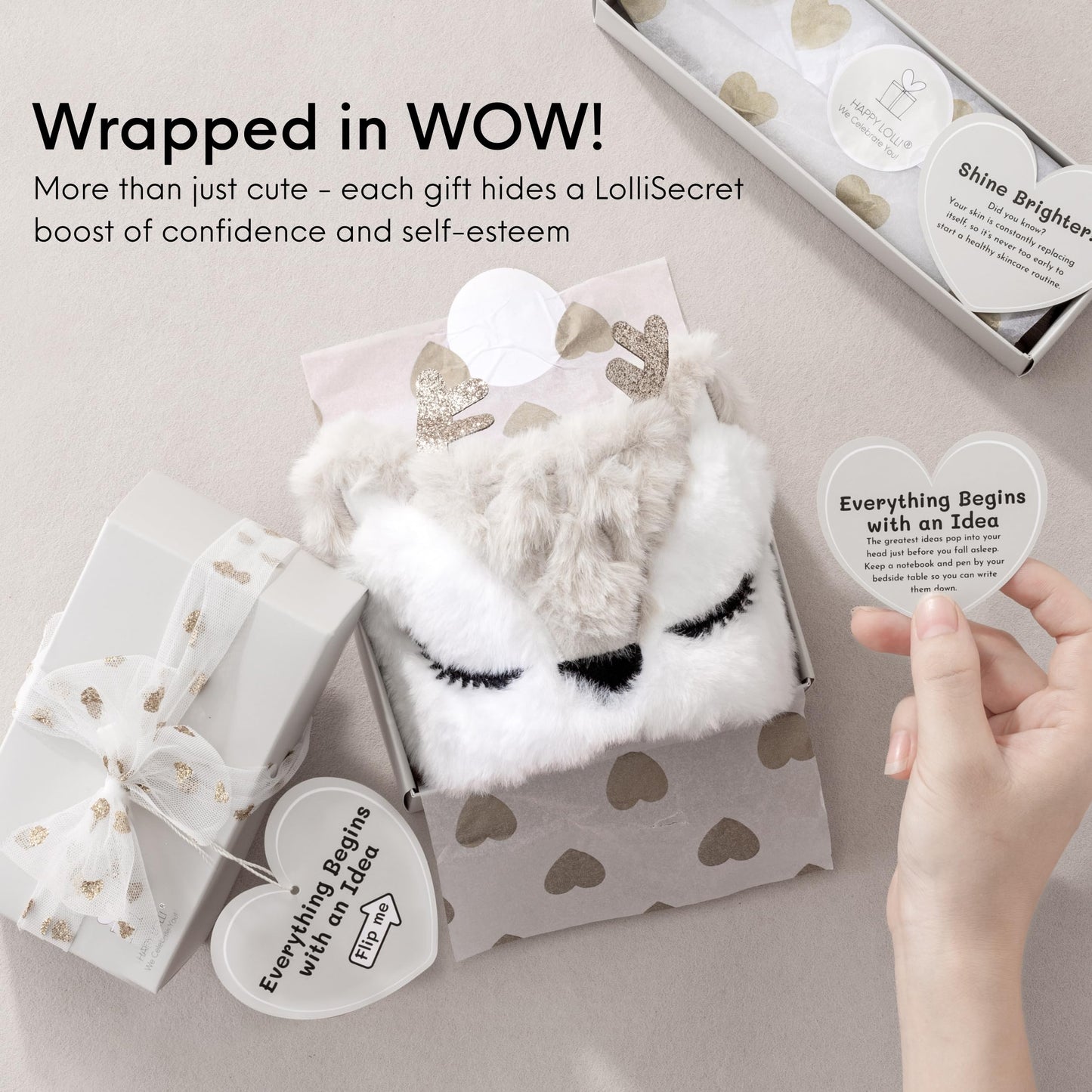 HAPPY LOLLI LolliBox Birthday Gift Set for Tween & Teen Girls Ages 8–15, Ready to Gift, 8 Individually Wrapped Gifts