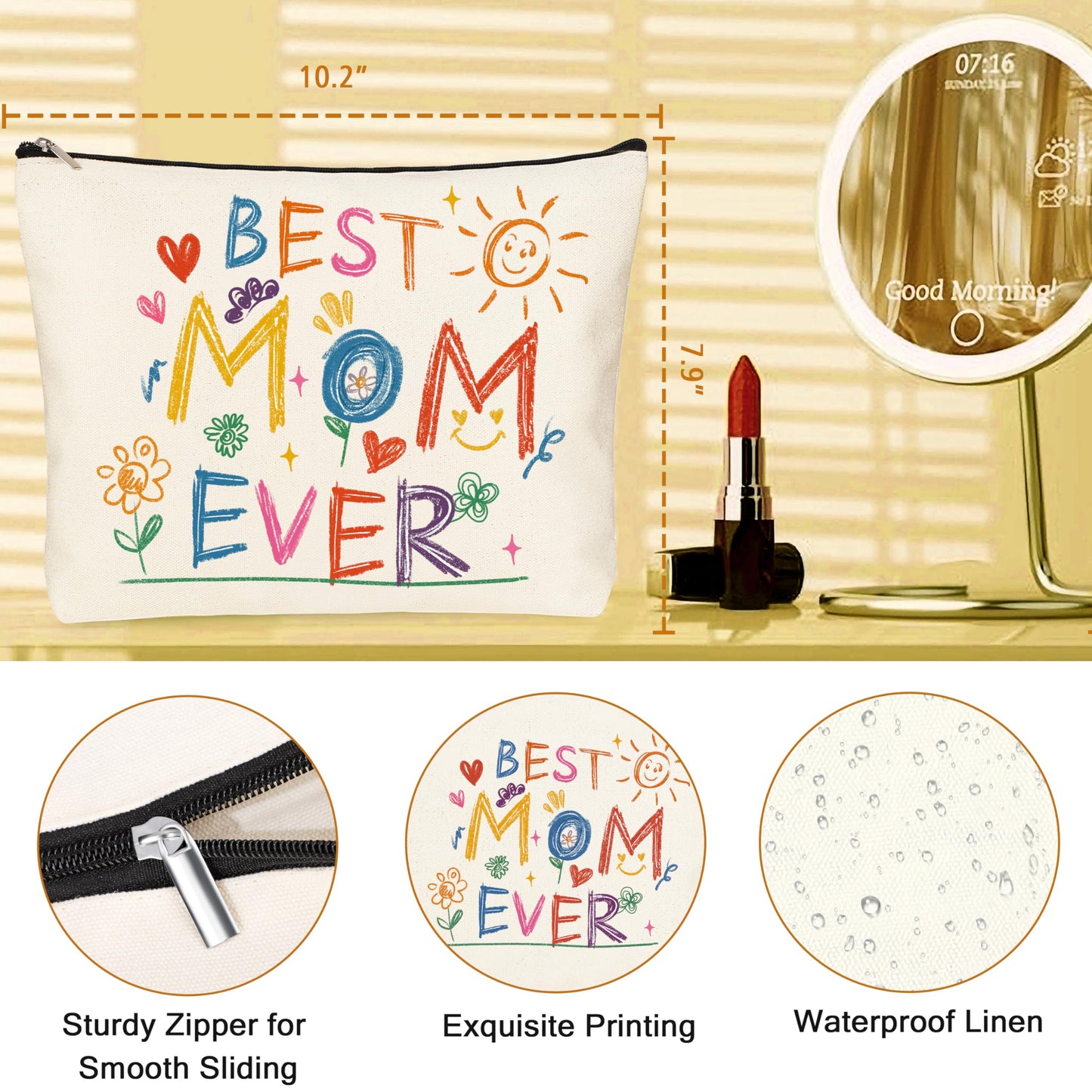 DOGMEM Mom Gifts, Mom Birthday Gift Ideas Basket for Moms Mama Mother from Daughter Son Child, Best Mom Ever Gifts, New Moms Gift