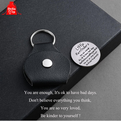 Pocket Hug Token Keychain for Women & Men - Inspirational Gifts for Him & Her Christmas Valentine's Day Graduation