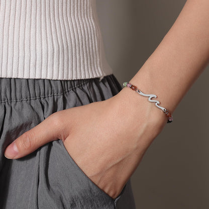 TONY & SANDY Friend Gifts for Women, Unique Birthday Gifts for Women, Sister Gift from Sister, Wave Bracelet, Christmas Graduation Mothers Day Gift for Her, Bestie Friendship Bracelets