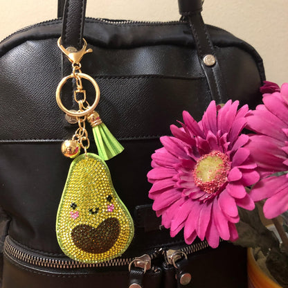 Popfizzy Bling Keychain Accessories for Women, Rhinestone & Cute Purse Charms for Handbags