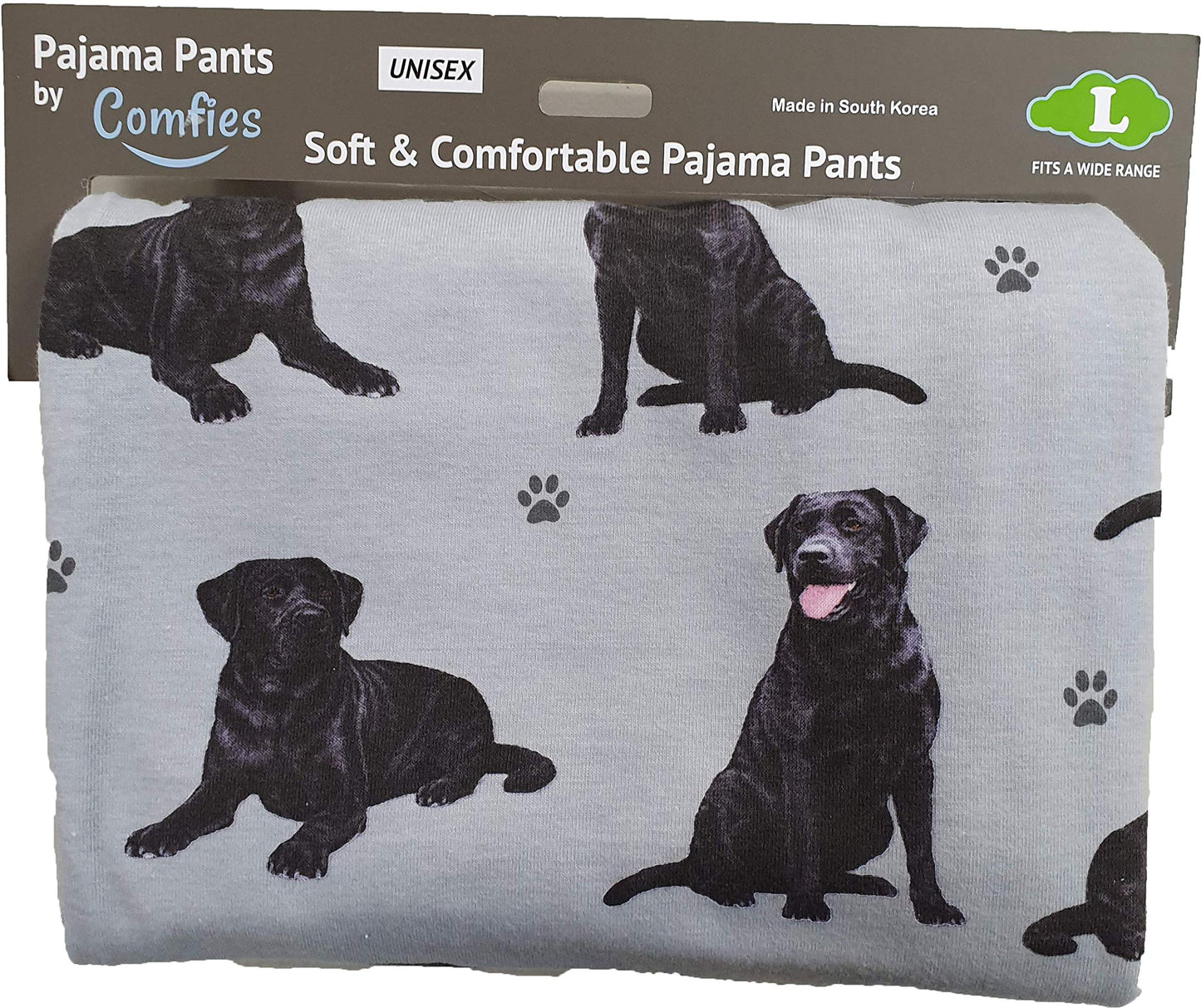 Black Lab Unisex Lightweight Cotton Blend Pajama Bottoms – Soft and Comfortable – Perfect for Black Lab Gifts