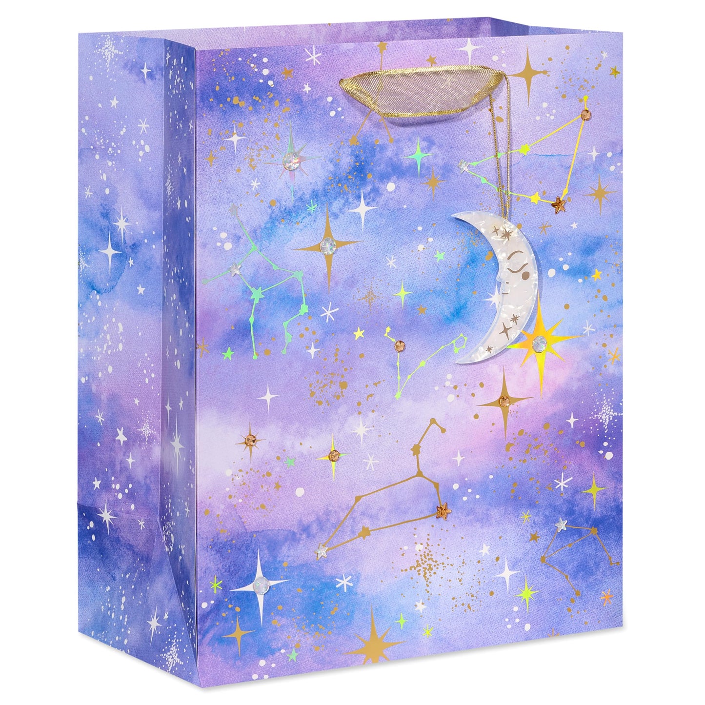Papyrus 13" Large Gift Bag (Celestial Constellations) for Birthdays, Bridal Showers, Anniversaries and All Occasions (1 Bag)