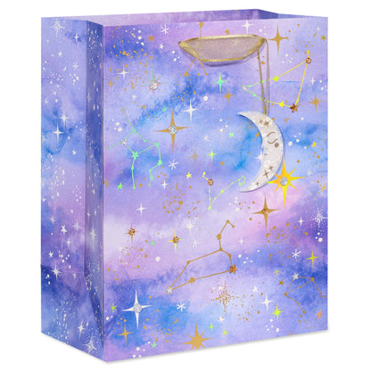 Papyrus 13" Large Gift Bag (Celestial Constellations) for Birthdays, Bridal Showers, Anniversaries and All Occasions (1 Bag)