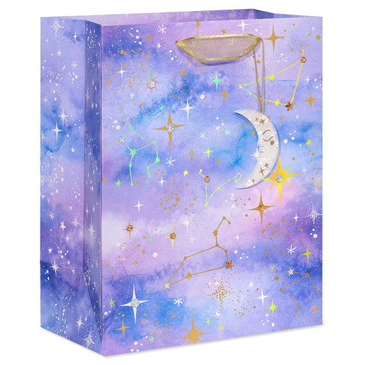 Papyrus 13" Large Gift Bag (Celestial Constellations) for Birthdays, Bridal Showers, Anniversaries and All Occasions (1 Bag)