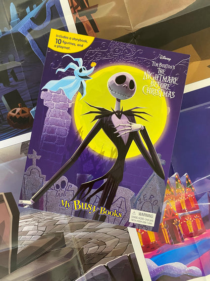 Disney Nightmare Before Christmas My Busy Books - Storybook, 10 figurines, playmat