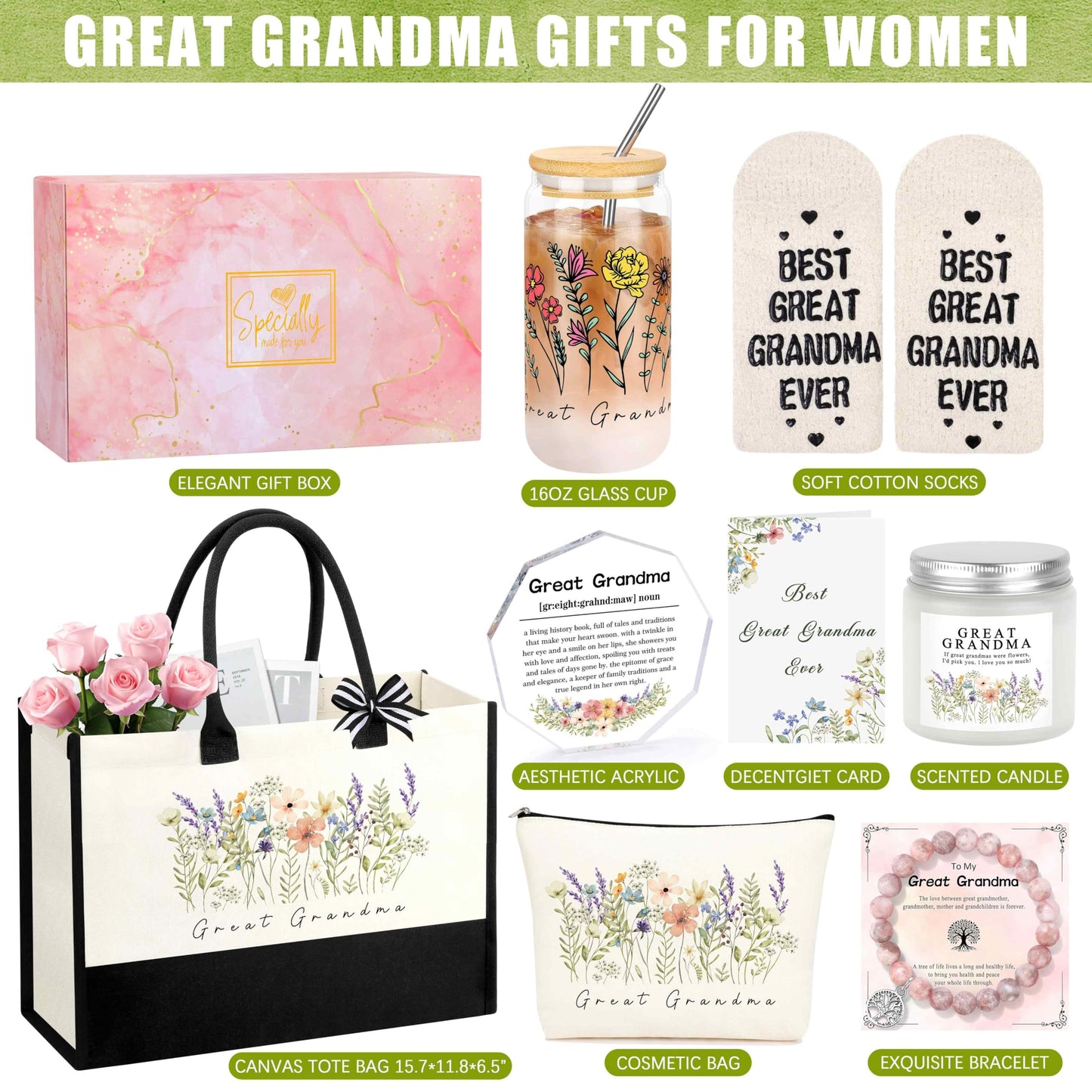 Great Grandma Gifts, Gifts for Great Grandma, Birthday Valentines Day Gift For New Grandmother Gift