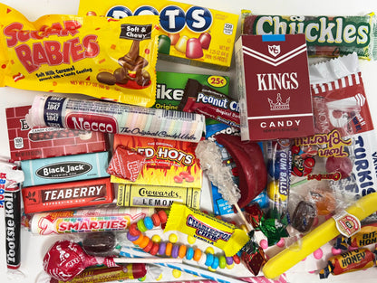 RETRO CANDY YUM ~ 81st Birthday Nostalgic Candy Gift Basket Box Assortment from Childhood Memories for Woman or Man Born 1945 jr