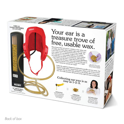 Prank-O Earwax Candle Kit Prank Gift Box – Funny Empty Gag Gift Packaging for White Elephant, Christmas & Office Parties, Gross Joke Gift Box to Hide Real Presents for Friends & Coworkers