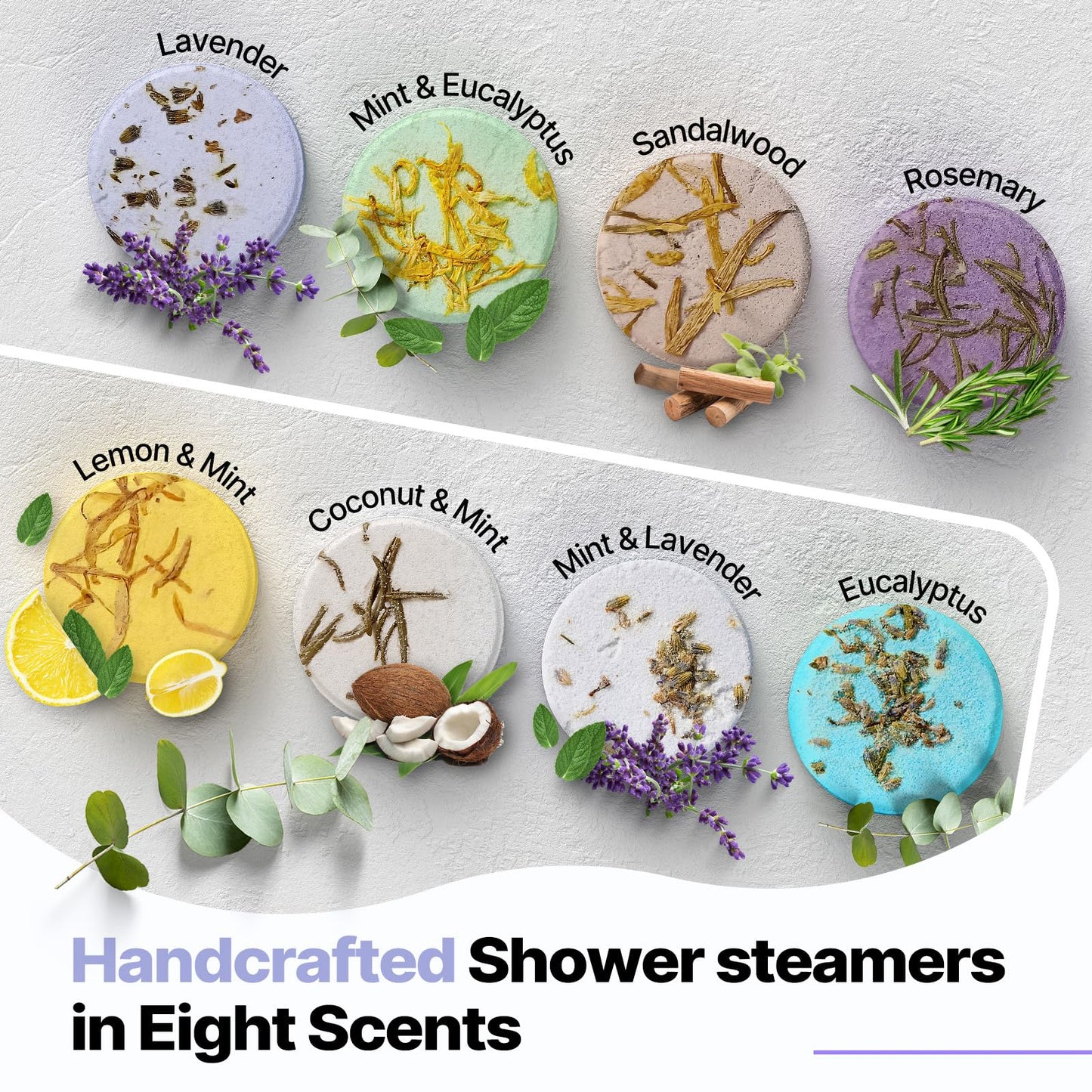 Shower Steamers Aromatherapy Birthday Gifts for Women - SWCANDY 8 Pcs Mothers Day Gifts, Mom Wife Daughter Grandma Sister Her Self Care with Natural Essential Oils Relaxation Home SPA Travel Holidays