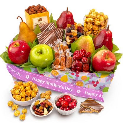 Happy Mother's Day Orchard Delight Fruit and Gourmet Basket