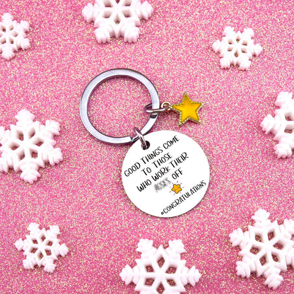 Congratulations Gifts for Women Men Promotion Gifts for Women Men Congratulations Gift for Coworker New Job Keychain