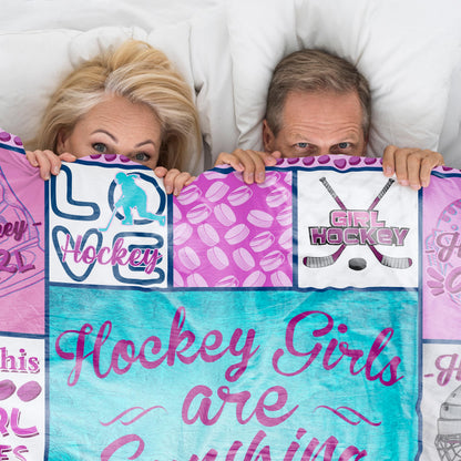 Hockey Gifts, Hockey Blanket, Hockey Gifts Ideas, Ice Hockey Gifts, Field Hockey Gifts, Hockey Gift, Gifts for Hockey Lovers 60"x 50"