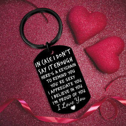Coolvy Valentines Day Gifts for Him Drive Safe Keychains for Boyfriend Husband Birthday Anniversary Christmas Gifts From Wife