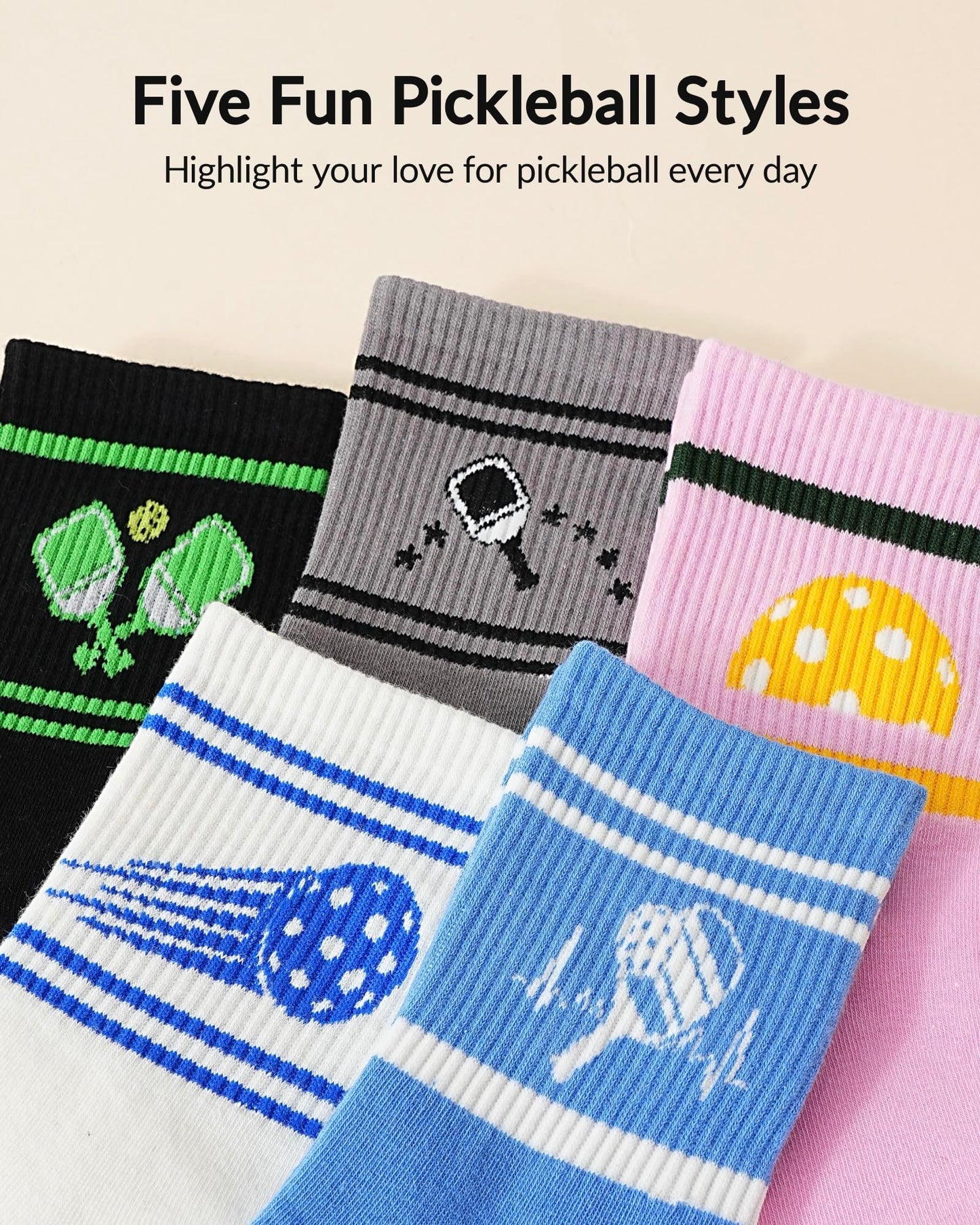 Moyel Socks Women, 5 Pairs of Funny Cute Socks Gifts for Women