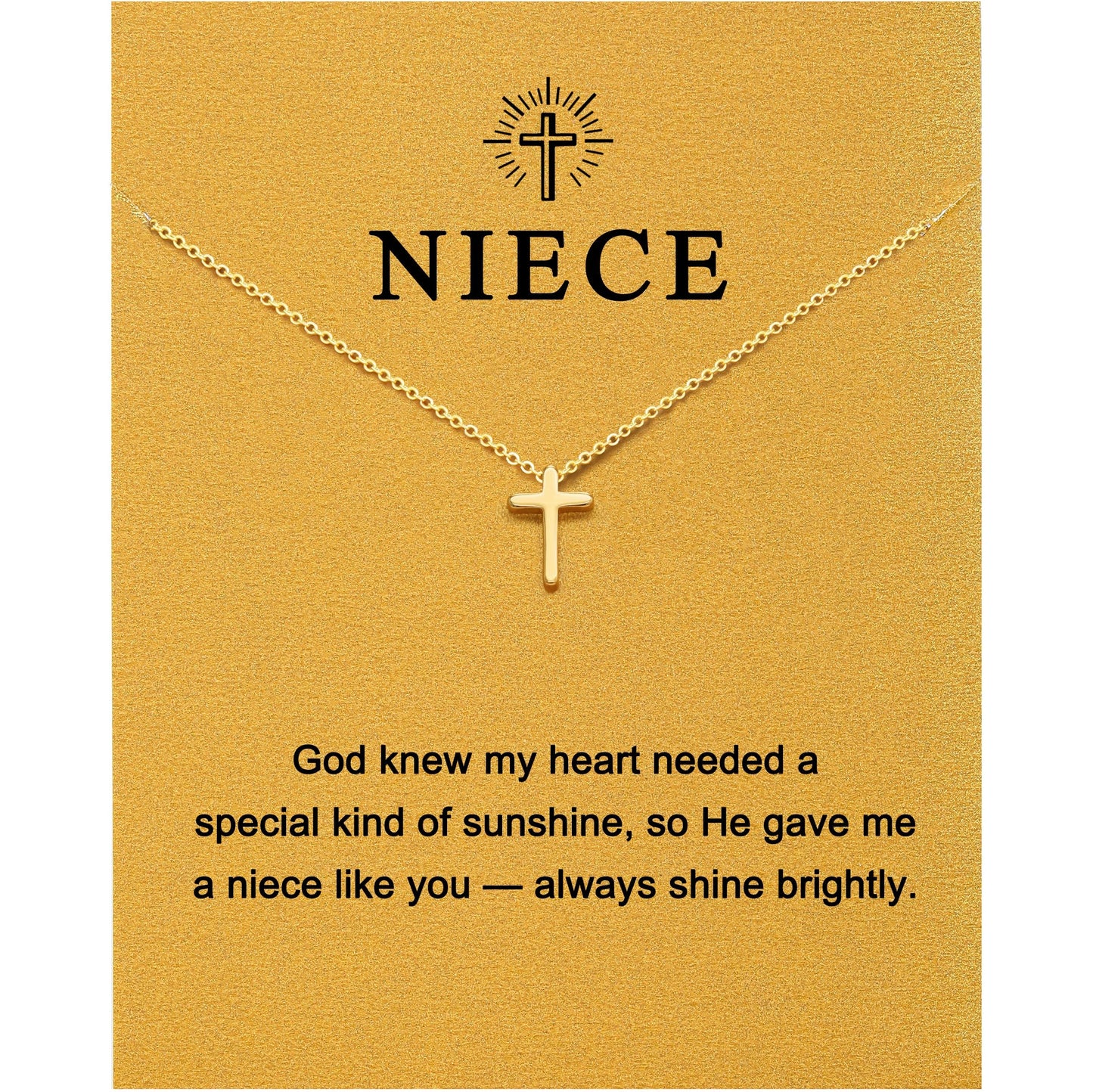 Baydurcan Christian Gifts For Women Dainty Cross Necklace for Mom, Nana, Sister, Friend, Daughter Ideal Cross Gifts for Christmas, Thanksgiving, Birthday, Mother's Day