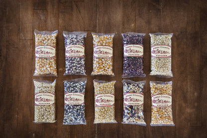Amish Country Popcorn | 4 Ounce Variety Kernel Gift Set (10 Pack Assorted) | Old Fashioned, Non-GMO and Gluten Free (4oz Each, 10ct Total)