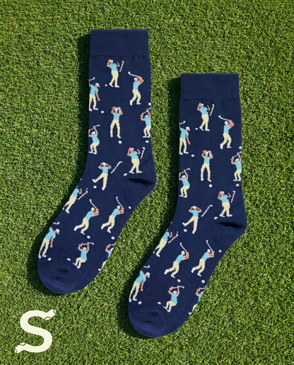 Funny Golf Socks For Men, Hilarious Golf Gift For Men, One Size 8-13