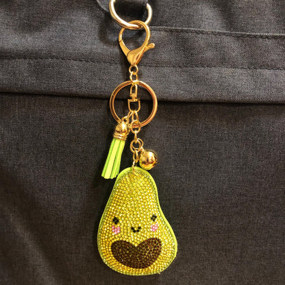 Popfizzy Bling Keychain Accessories for Women, Rhinestone & Cute Purse Charms for Handbags