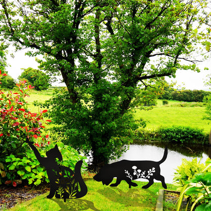 Basset Hound Metal Dog Statue - Garden Yard Decoration Art, Dog Gifts, Outdoor Home Decor