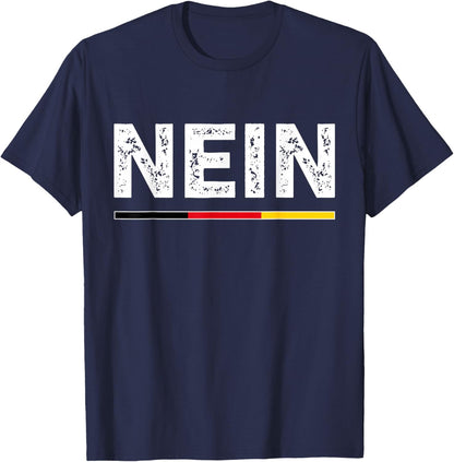 Nein German No Saying Funny Germany Vintage Oktoberfest T-Shirt