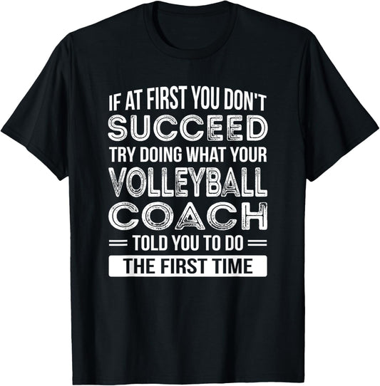 Volleyball Coach Gift Funny Thank You Gift T-Shirt