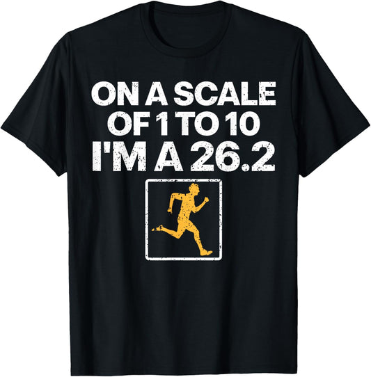 Funny Marathon Art Men Women Marathon Finisher 26.2 Running T-Shirt