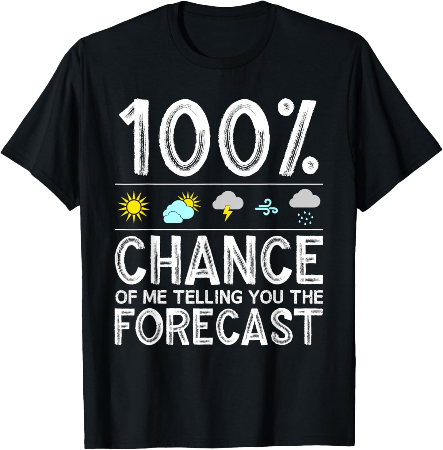 Funny Meteorology Gift Weather Enthusiasts Cool Weatherman T-Shirt Small