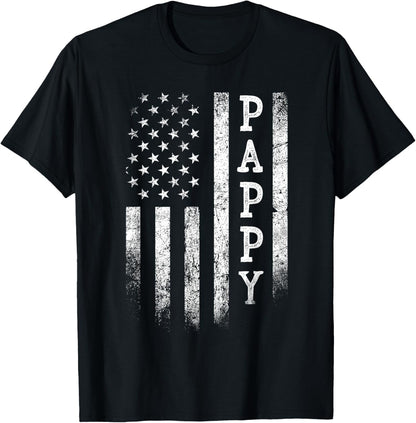 Pappy American Flag Pappy Gifts Patriotic Father's Day T-Shirt
